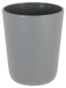 Plastmuggar grå 35 cl, 4-pack