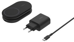Belkin BoostCharge 2-i-1 laddstation, WIZ028vf