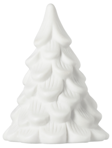 Minigran i keramik med LED-belysning