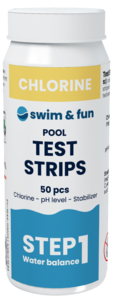 Swim & Fun teststickor för klor och pH, 50-pack