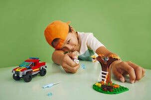 LEGO City Räddning med fyrhjulsdriven brandbil 60393, från 5 år