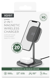 Xqisit MagSafe ladestasjon for iPhone og AirPods