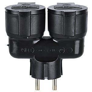 Förgreningskontakt 2-vägs IP44