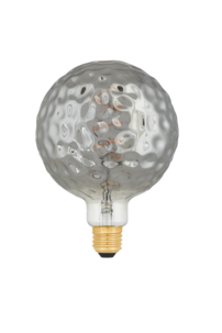 Dekorpære E27 med sotet glass, svart, 125 mm