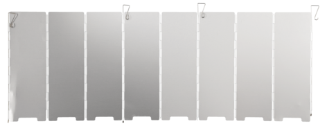 Vindskydd för campingkök vikbart, 66,5 x 24 cm