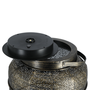 Northlight solcellslykta metall med handtag