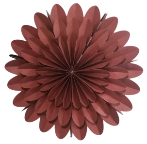 Northlight adventsstjerne i papp, blomster, 46 cm