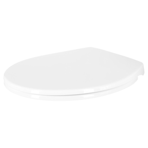Mjukstängande toalettsits universal plast, vit