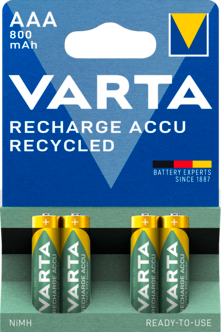 Laddningsbart batteri AAA/HR03 VARTA Recycled