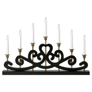 Markslöjd Nightfall adventsstake i tre, 7-armet