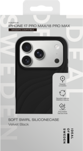 Ideal of Sweden Soft Swirl Suojakuori iPhone 18 Pro Max / iPhone 17 Pro Max, musta