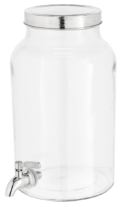 Glasburk med kran, 6 liter