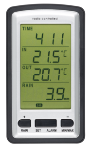 Trådløs regnmåler