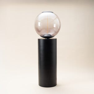Deco gulvlampe svart metall E27, 50 cm, Northlight