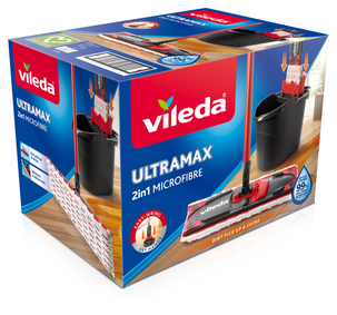 Vileda UltraMax komplett sett, mopp med bøtte