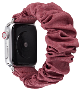 Anmiki Satin Apple Watch scrunchie klokkereim, 42, 44, 45, 46, 49 mm