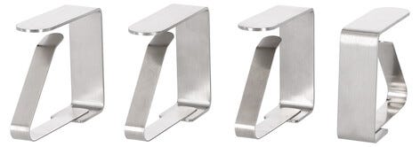 Dukhållare av rostfritt stål 4 pack