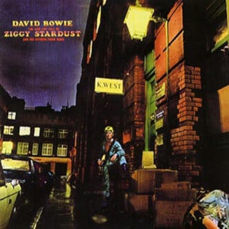 David Bowie The Rise and Fall of Ziggy Stardust and the Spiders from Mars vinylskiva