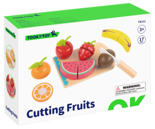 Lekefrukter i tre, 17 deler, fra 3 år