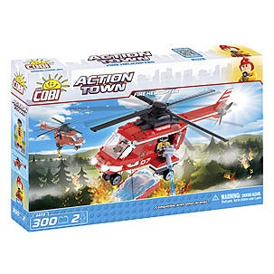 Cobi byggeklosser, brannhelikopter