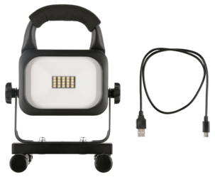 Laddbar arbetsbelysning LED 10 W, med powerbank