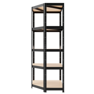 Metallinen kulmahylly autotalliin tai varastoon, 5 hyllytasoa