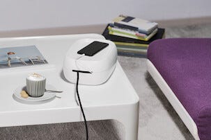 Mobillåda med sladdgömma