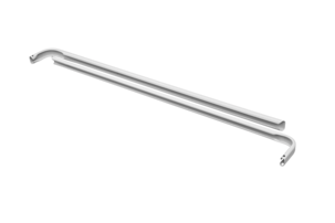 Gardinstång kirsch med väggfäste, 9 cm, vit