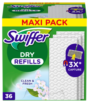 Swiffer Dry tørrmopp refill, med duft