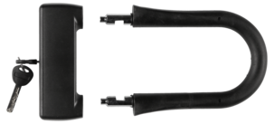 Kompakt bygellås cykel med nyckel 13 mm x 21 cm svart