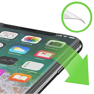 Skärmskydd i glas för iPhone X/XS, Belkin Screenforce TemperedCurve