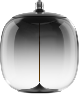 Smokey LED-lampa E27, magnetiskt filament, 25 cm