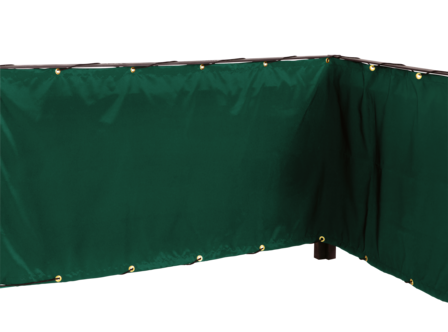 Balkongskjerming 240 x 80 cm, tekstil