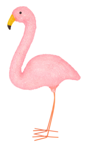 Solcellsbelysning flamingo