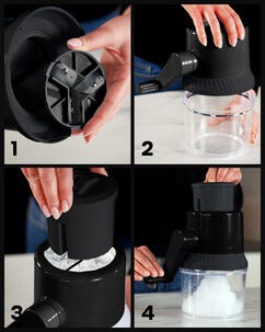 Ishyvel för frusen frukt och is