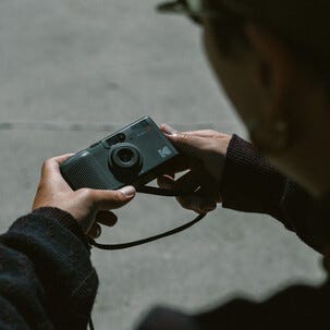 Kodak Snapic A1 analog kamera med glasobjektiv