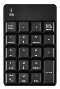 Exibel trådløst numerisk tastatur