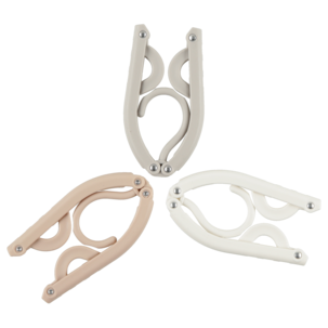 Hopfällbar galge, resegalge med fodral, 3-pack