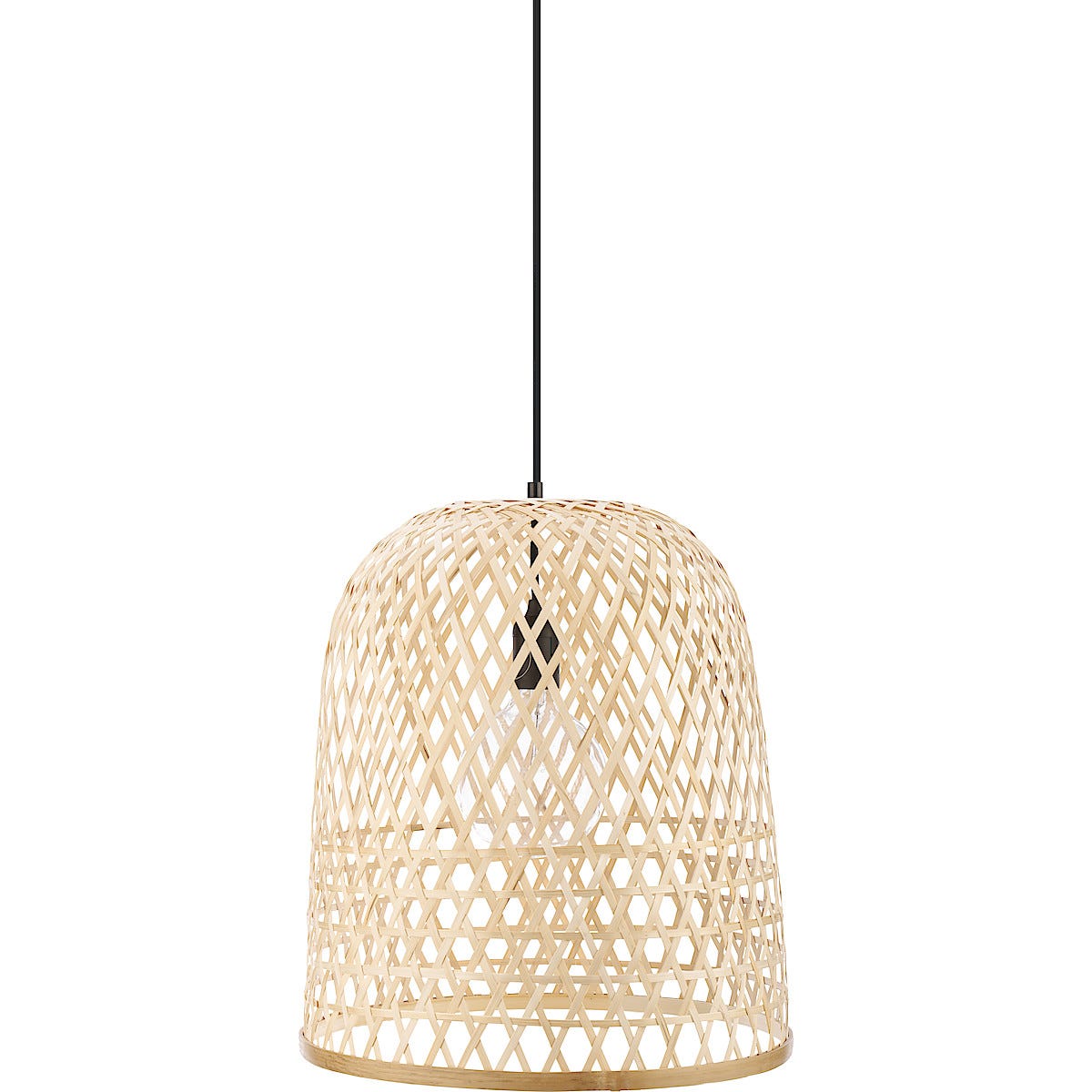 Northlight taklampe, bambus | Clas Ohlson Rund taklampe Rotting | | |