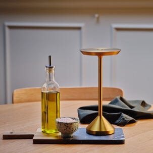 Lova oppladbar bordlampe dimbar messing, Northlight