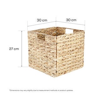 Kvadrat oppbevaringsboks, vannhyasint