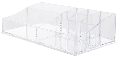 Makeup organizer, klar plast