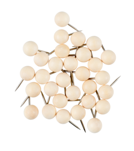 Kartnålar i trä, 30-pack