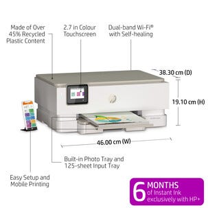 HP ENVY Inspire 7224e Langaton mustesuihkutulostin, jossa skanneri ja kopiokone