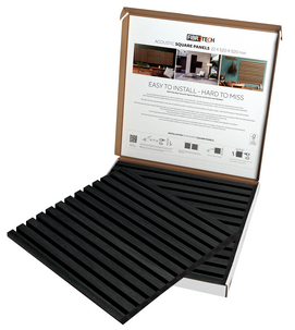 FibroTech Square akustikkpanel til vegg og tak, 2-pakning