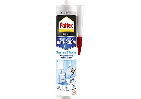 Pattex silikon til våtrom, transparent