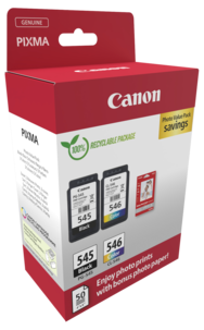 Canon PG-545/CL-546 blekkpatron og fotopapir