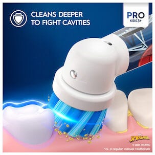 Oral-B Pro Kids Spiderman eltandborste barn, från 3 år