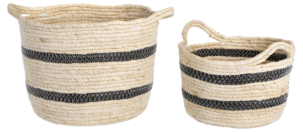 Maize oppbevaringskurv, 2-pakning Ø 20 cm / 23 cm