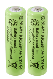 Oppladbart batteri AA/HR6 800 mAh Solar, 2-pakning